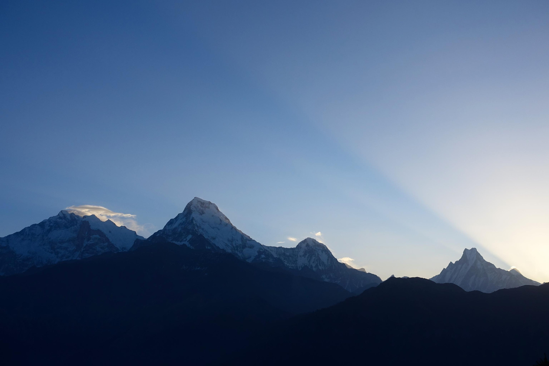 Himalaya mountain scene Nepal