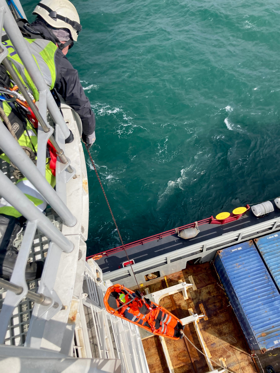 Rescue training offshore